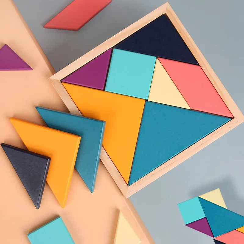 ست تانگرام ColorWood Montessori