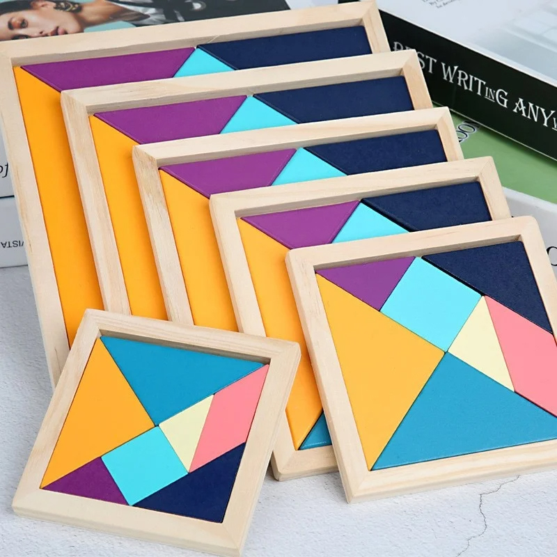 ست تانگرام ColorWood Montessori