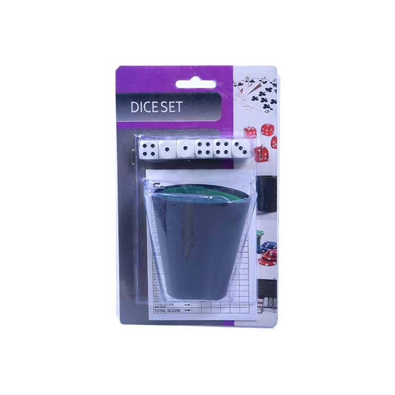 ست تاس قابل حمل بازی Essentials با جام غلتان
