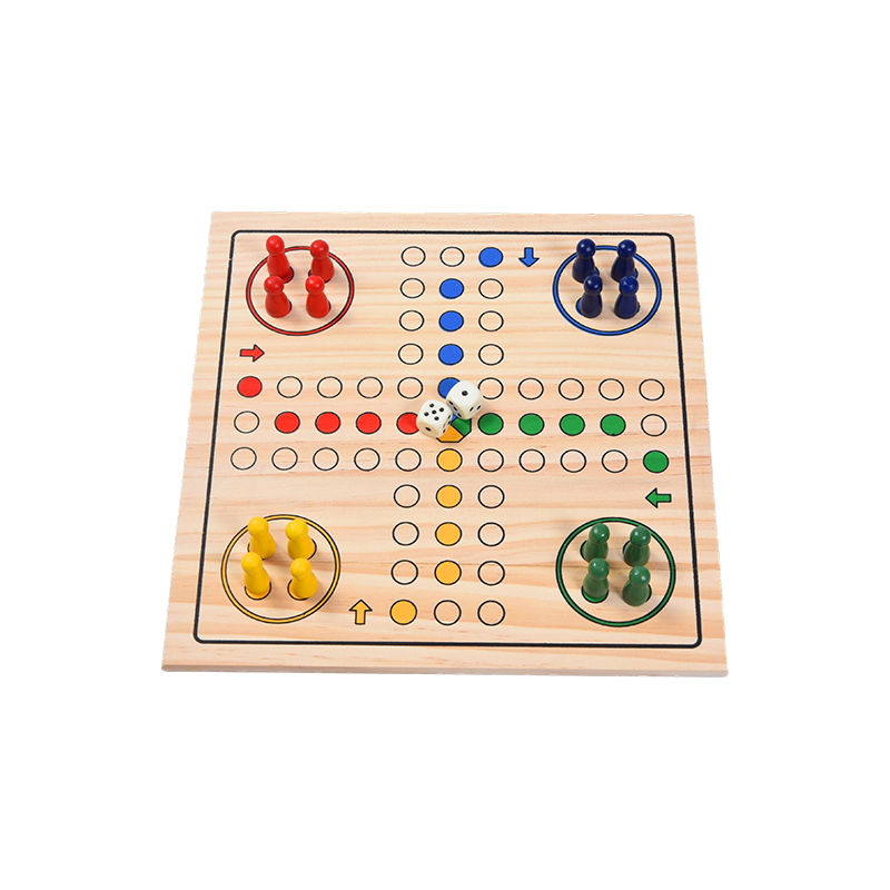 Family Entertainment Edition Classic LUDO Wooden Game Board