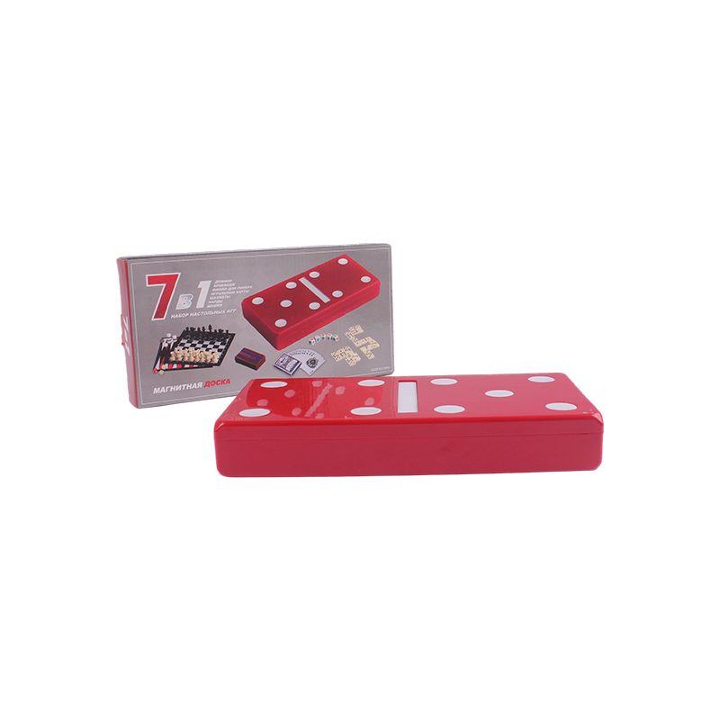 Red Polka-Dot Edition - Dominoes Classic & Cribbage Combo set