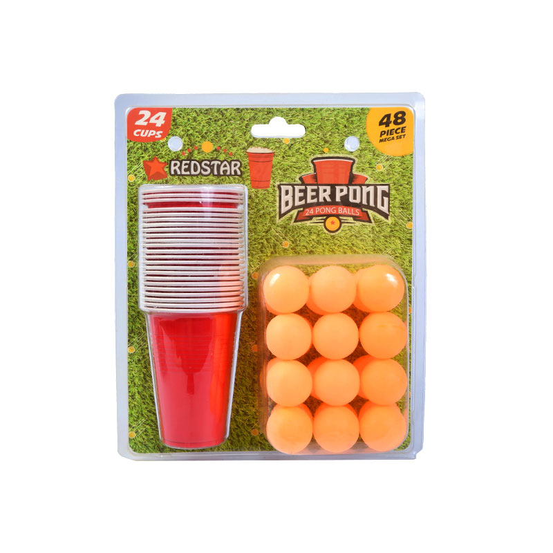 مجموعه Redstar Beer Pong - 24 فنجان و 24 توپ پنگ (مگا ست 48 تکه)