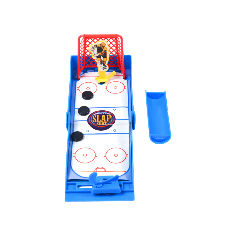 هاکی روی یخ رومیزی جمع و جور با بازی مینی هاکی لانچر Slap Shot