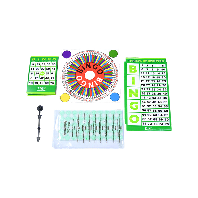 مجموعه بازی کلاسیک BINGO با تمام اجزای ضروری کامل است
